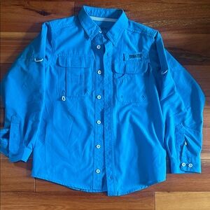 Boys Long Sleeve Button Fishing Shirt